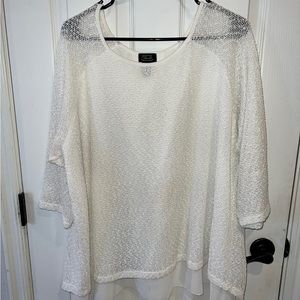 Women’s sweater w/silk under lay